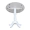 International Concepts Round 42, Round dual drop Leaf Pedestal Table, 41.5  inH, White, 42 W, 42 L, 41.5 in H, Wood, White K08-42DPT-6B-2 - alternate 6